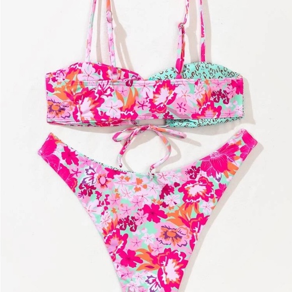 SOLD - Shein High Waisted Bikini Reversible - Picture 2 of 6